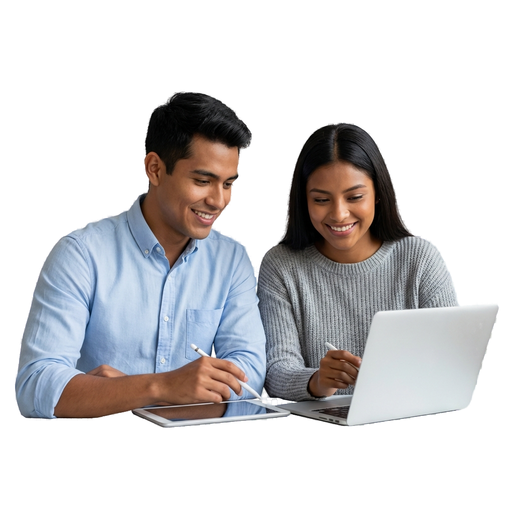 Estudiantes colombianos colaborando en metodologías de estudio